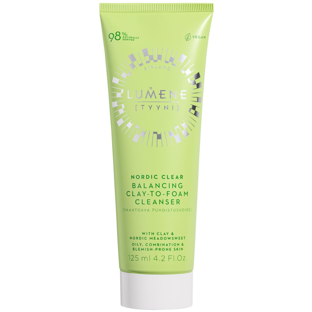 Lumene Nordic Clear Balancing Clay-to-Foam Cleanser, 125ml