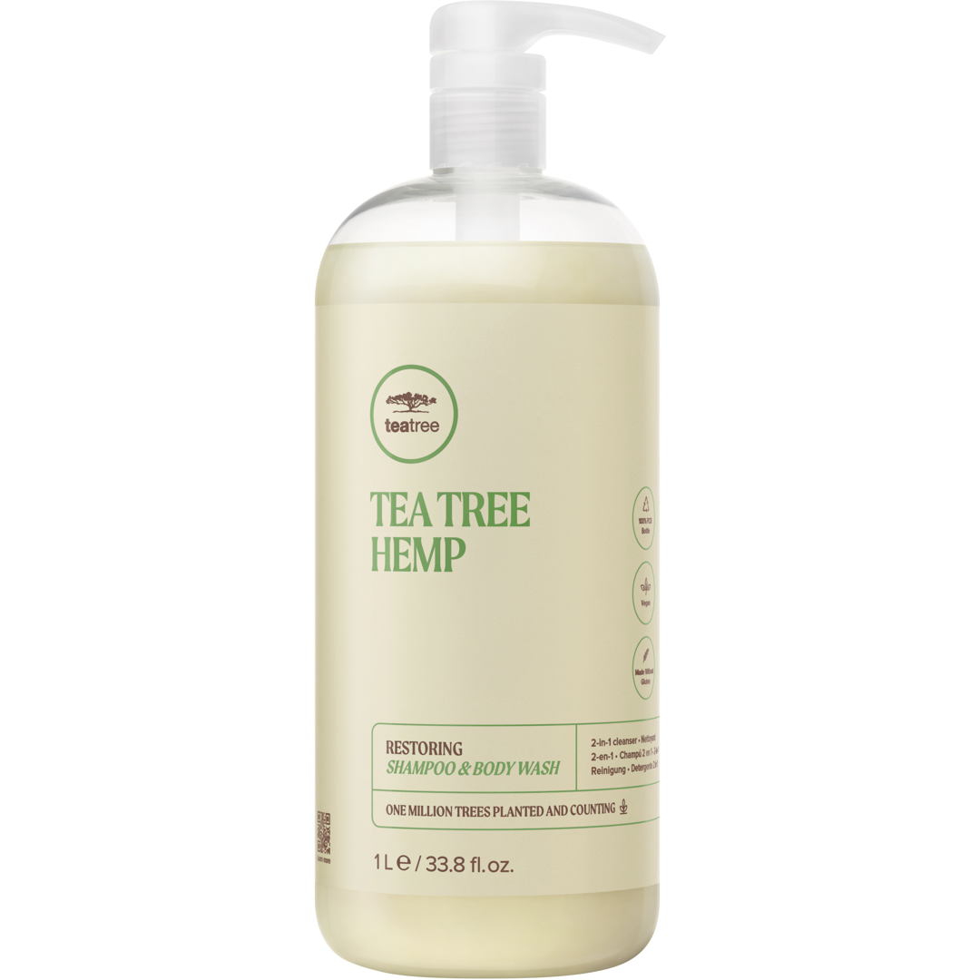 Paul Mitchell Tea Tree Hemp Restoring Shampoo & Body Wash, 1000ml