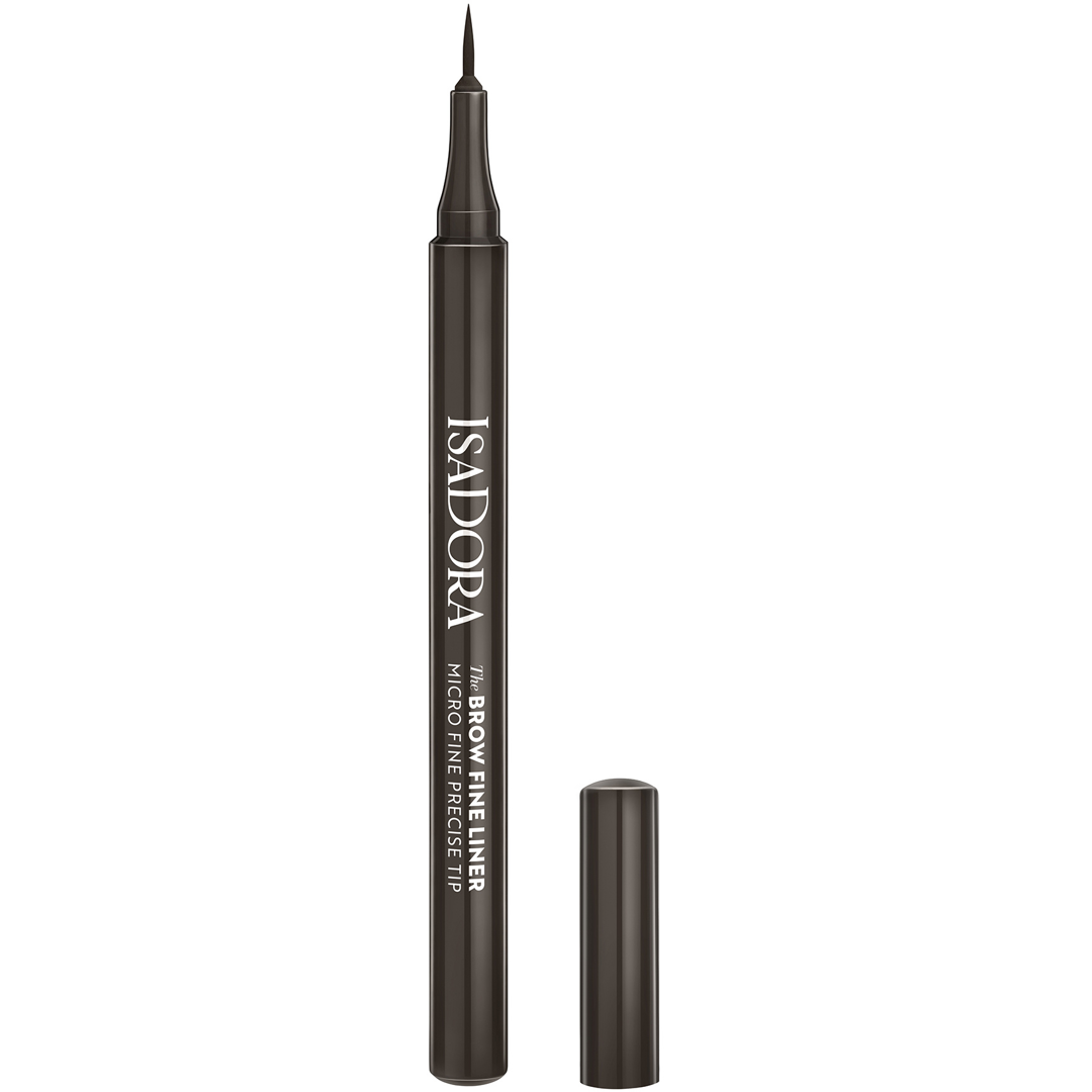 IsaDora The Brow Fine Liner, Micro Fine Precise Tip, 02 Dark Brown