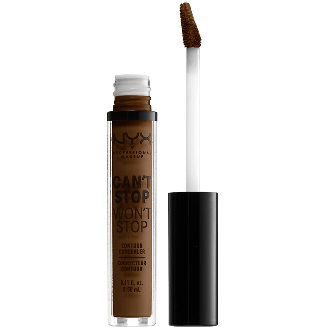 NYX Professional Makeup Can't Stop Won't Stop Concealer, Walnut 22.3, Peitevoide