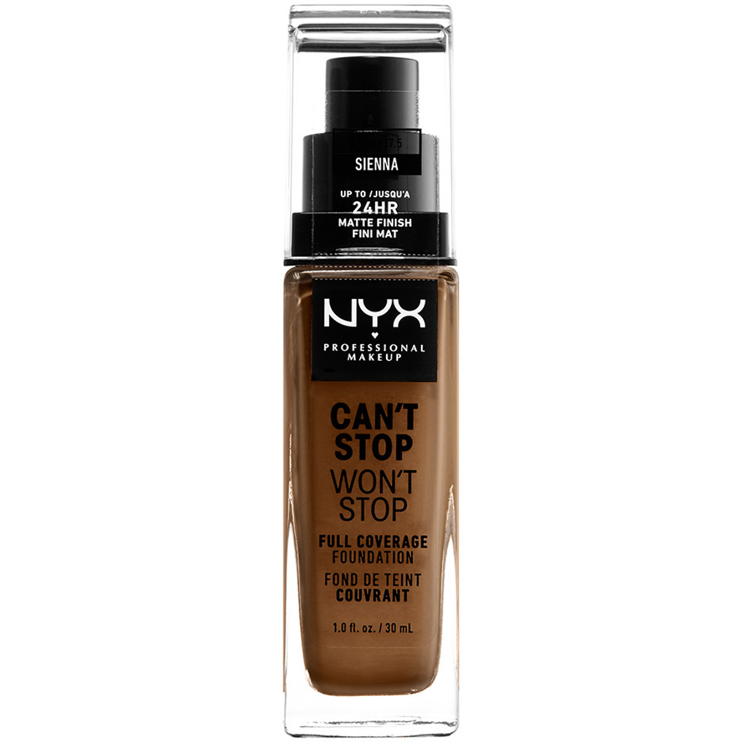 NYX Can't Stop Won't Stop Foundation, Sienna 17.5 foundation