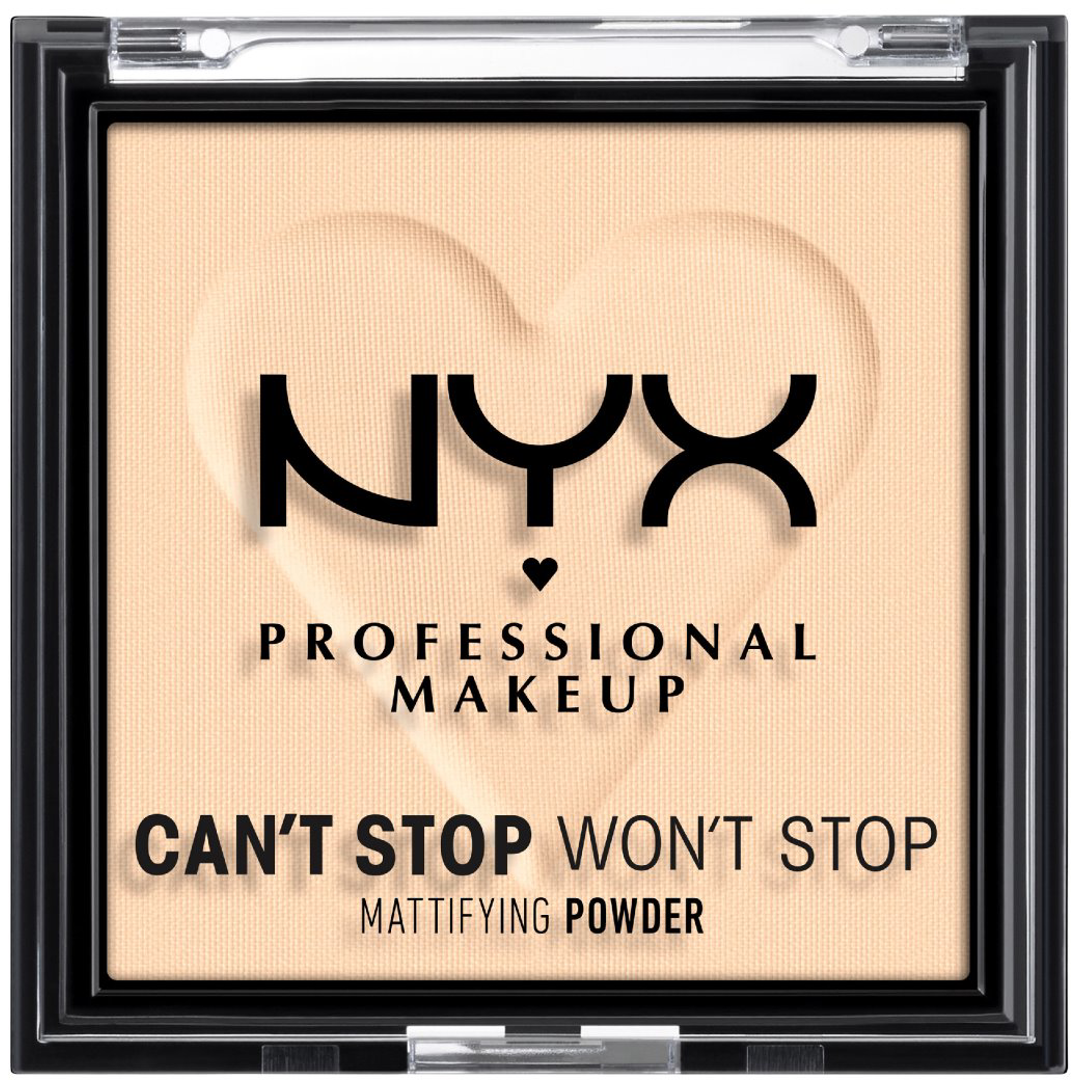 NYX Professional Makeup Can't Stop Won't Stop Mattifying Powder, Fair 1, Puuteri