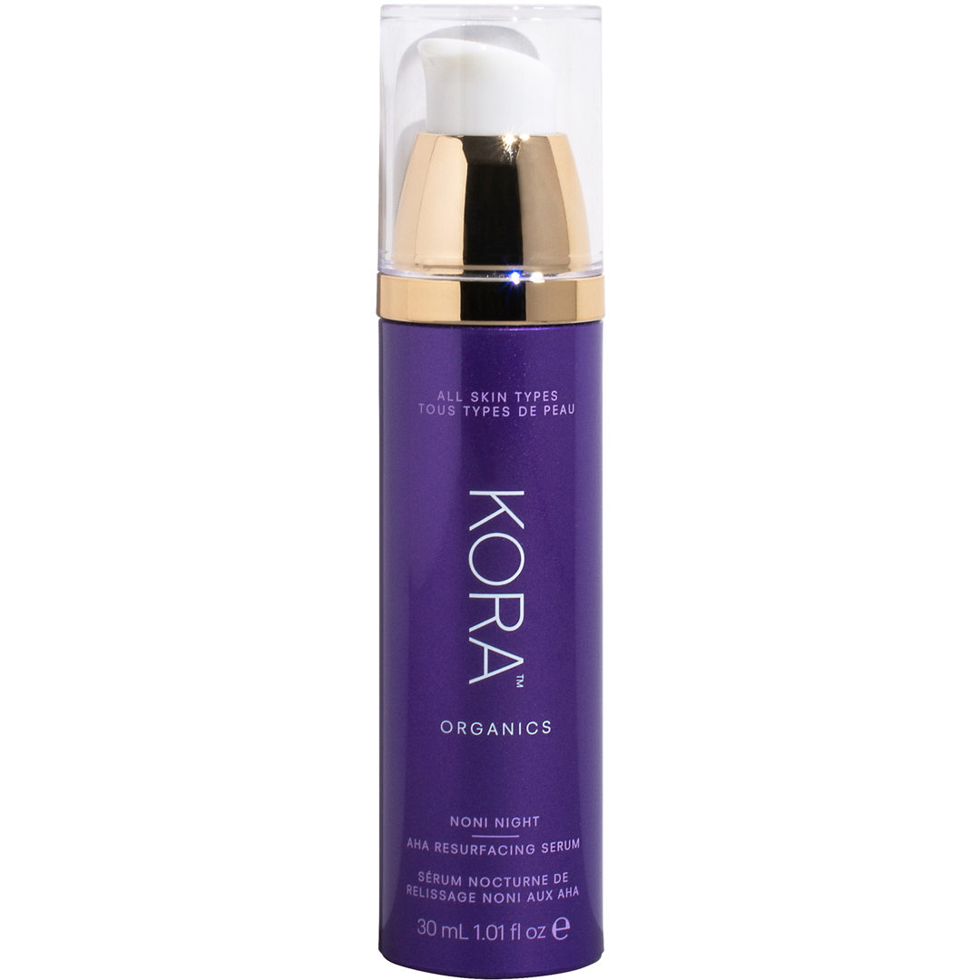 KORA Organics Noni Night AHA Resurfacing Serum, 30ml