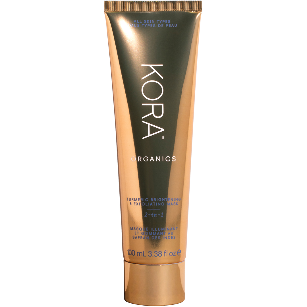 KORA Organics Turmeric Brightening & Exfoliating Mask 2-in-1, 100ml, Kasvonaamio