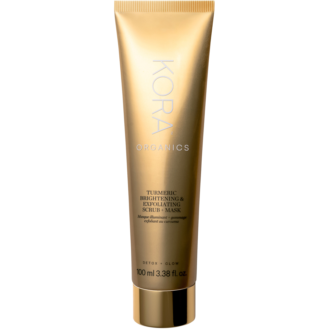 KORA Organics Turmeric Brightening & Exfoliating Mask 2-in-1, 100ml, Kasvonaamio