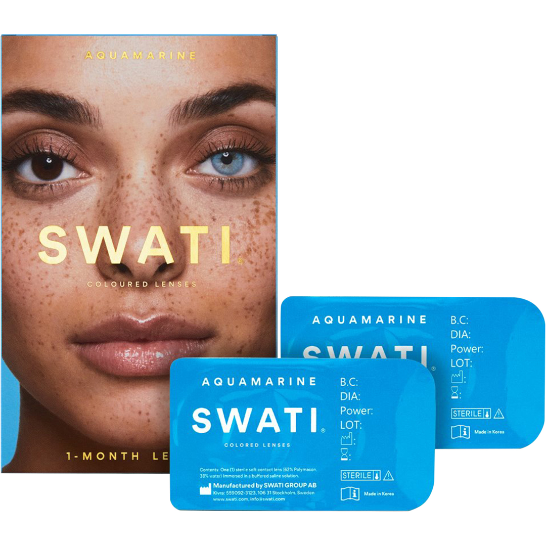 SWATI Cosmetics 1 Month Lenses, Aquamarine