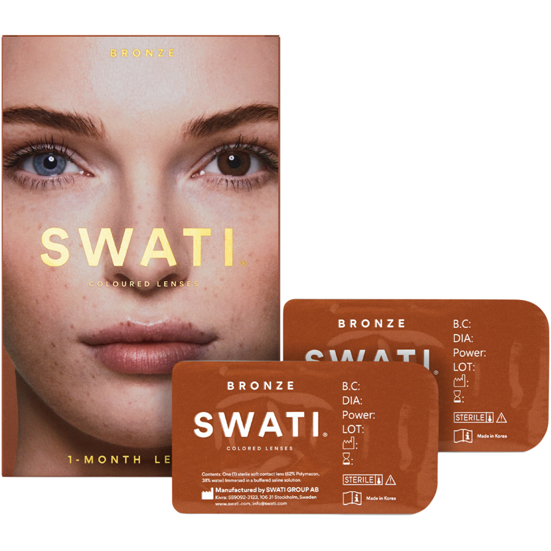 SWATI Cosmetics 1 Month Lenses, Bronze