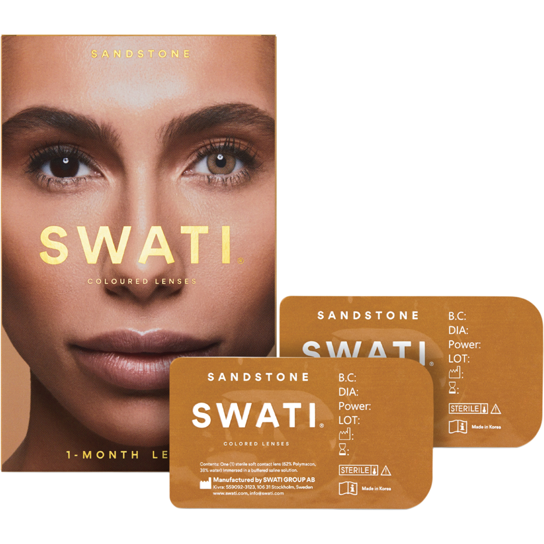 SWATI Cosmetics 1 Month Lenses, Sandstone