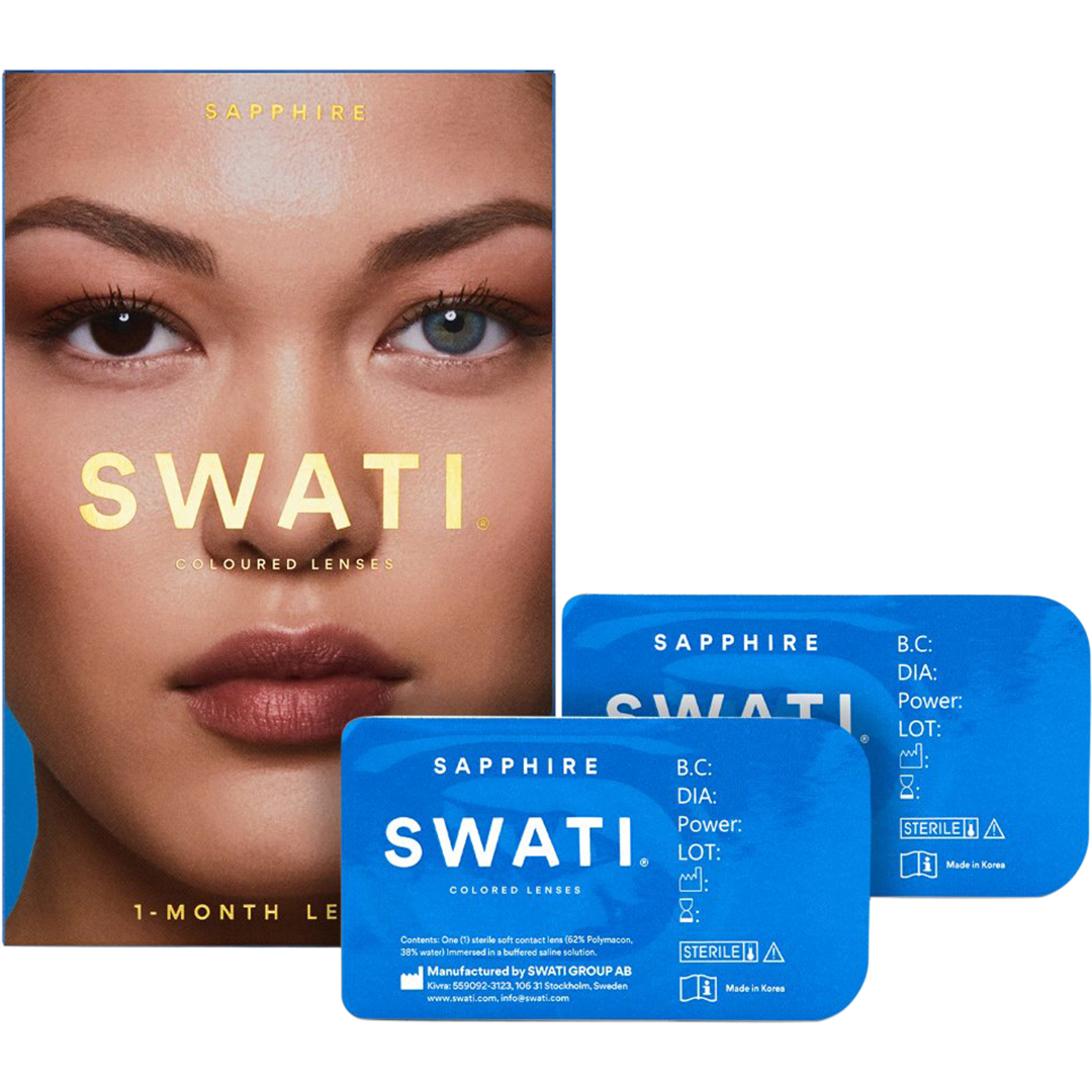 SWATI Cosmetics 1 Month Lenses, Sapphire