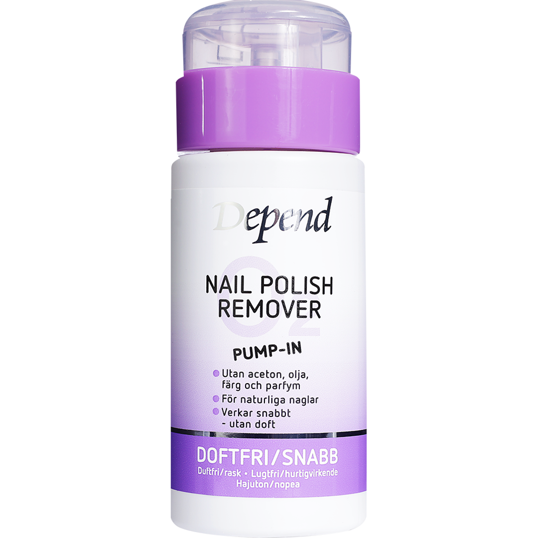 Depend O2 Purple Pump-In nagellack Remover nagellack