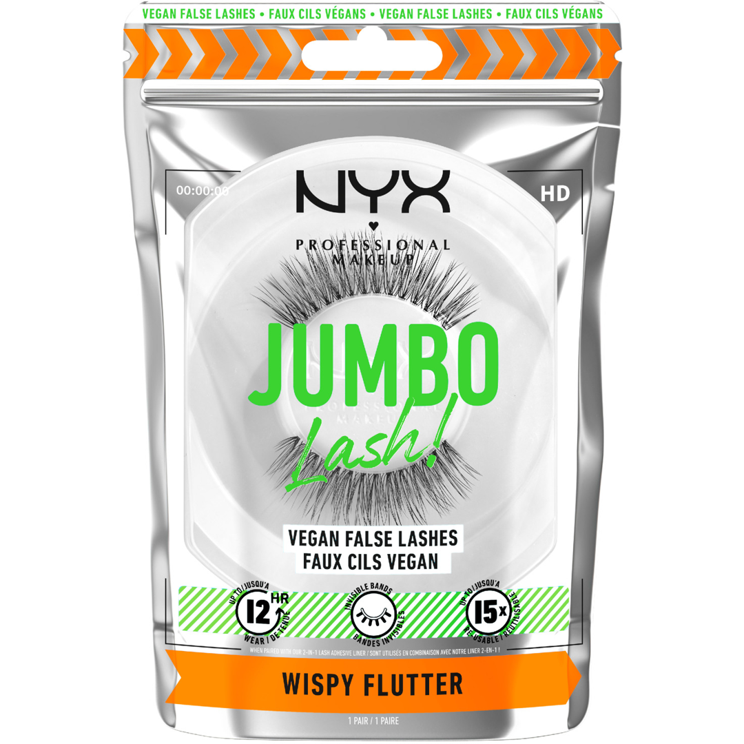 NYX Jumbo Lash! Vegan False Lashes, 03 Wispy Flutter