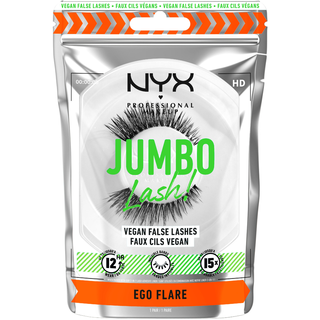 NYX Jumbo Lash! Vegan False Lashes, 05 Ego Flare