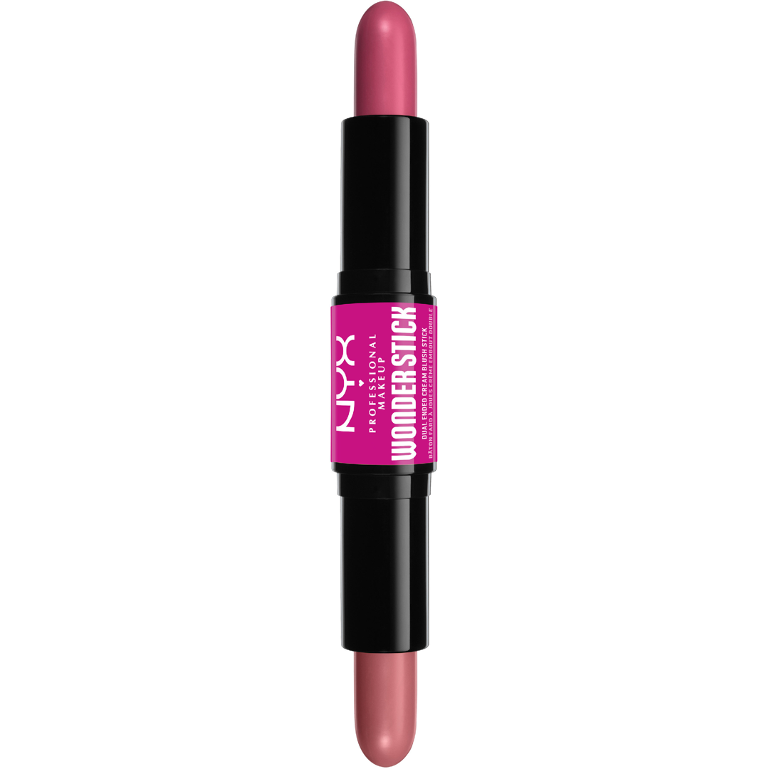 NYX Professional Makeup Wonder Stick Dual-Ended Cream Blush Stick, 01 Light Peach + Baby Pink, Poskipuna