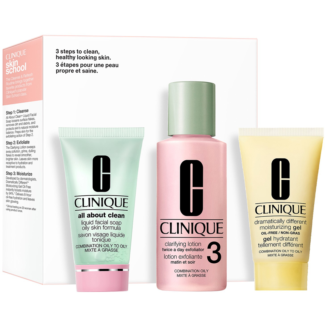 Clinique 3 Step Skin Type 3 Set, 30 + 60 + 30ml, Muut tuotesetit