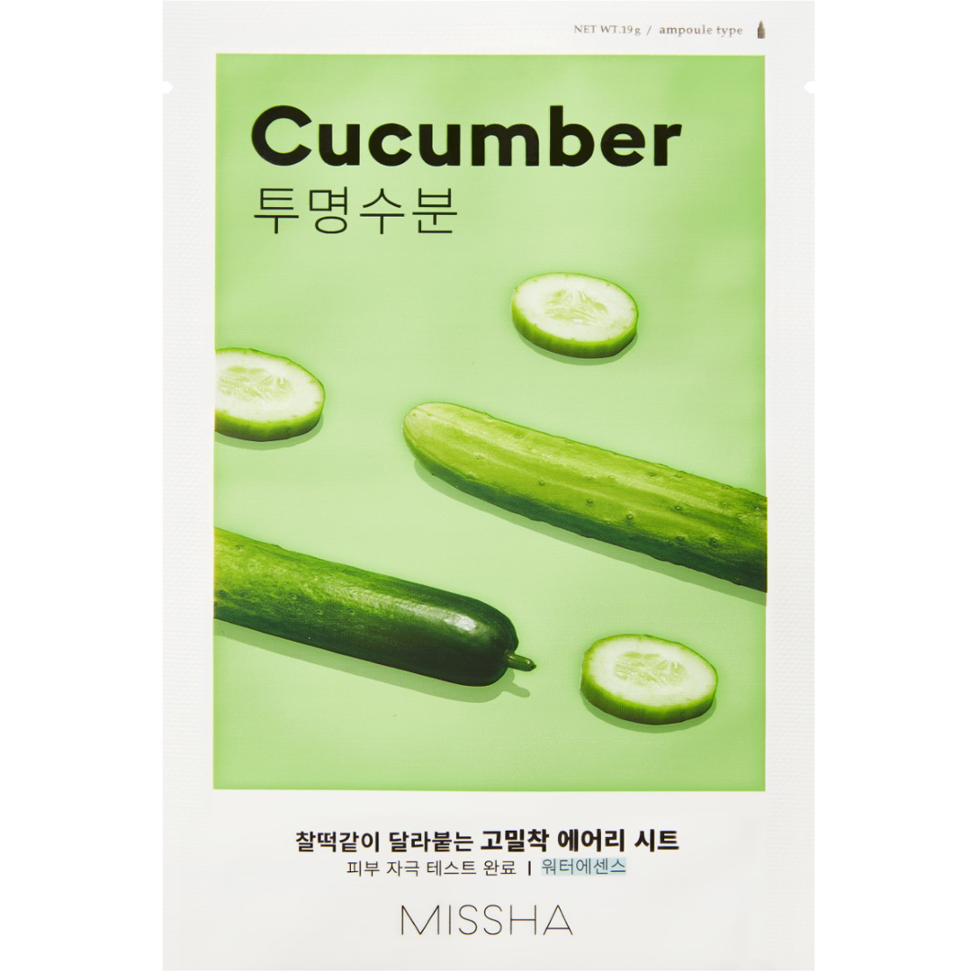 MISSHA Airy Fit Sheet Mask Cucumber, 19g