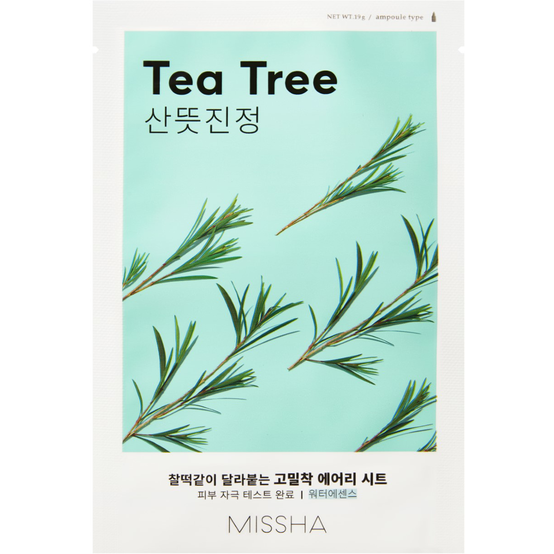MISSHA Airy Fit Sheet Mask Tea Tree, 19g, Kasvonaamio