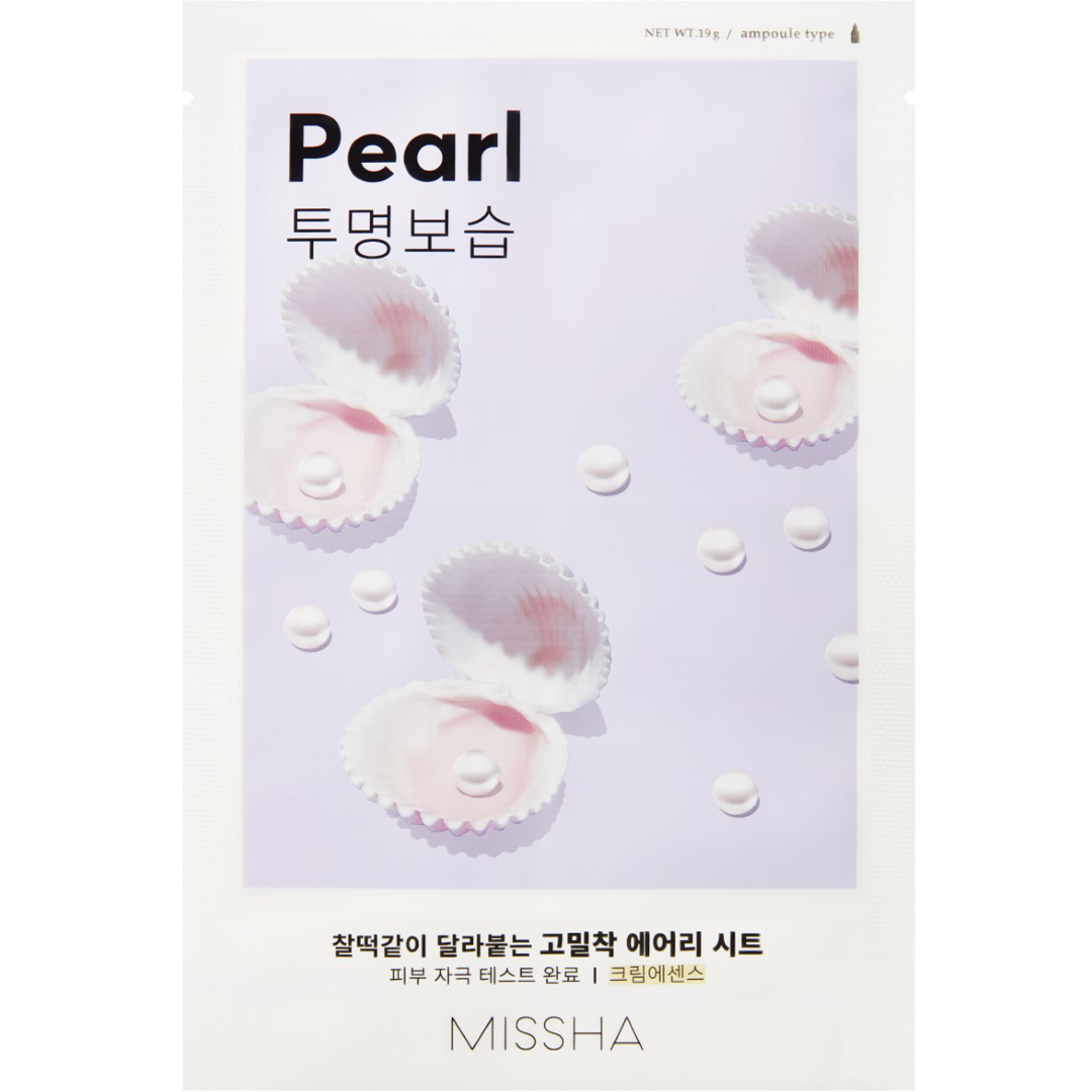 MISSHA Airy Fit Sheet Mask Pearl, 19g, Kasvonaamio