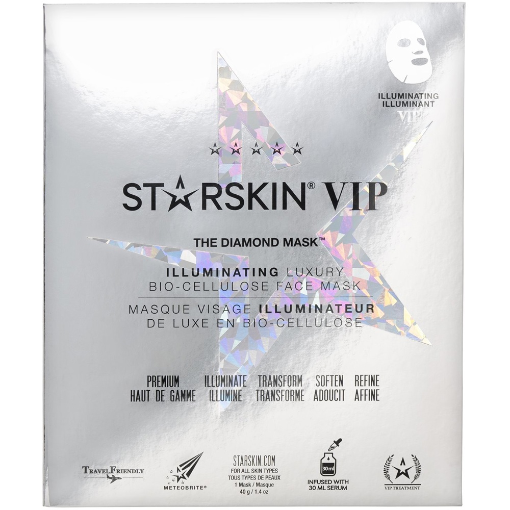 THE DIAMOND MASK™ VIP Illuminating Bio-Cellulose Face Mask, 30ml