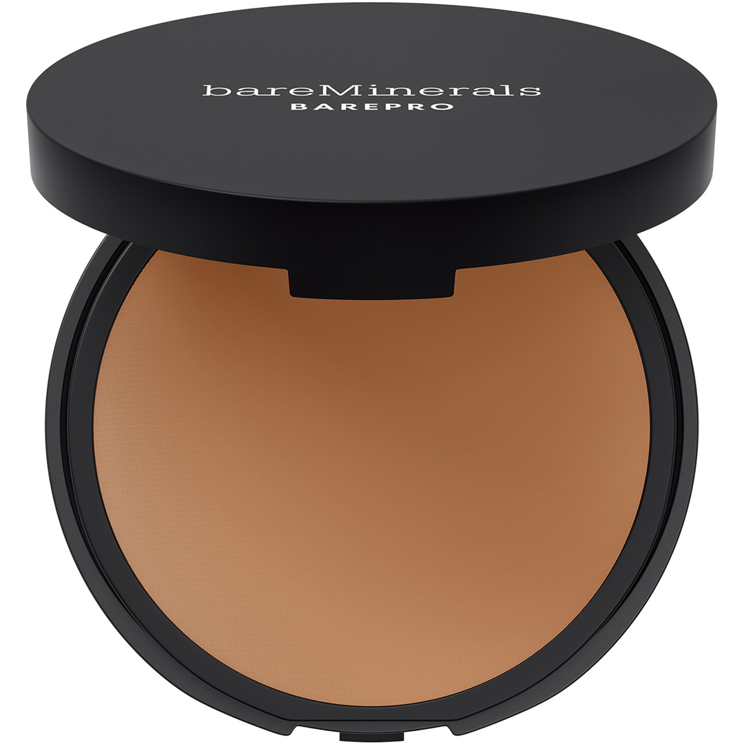 bareMinerals BarePro 16hr Skin-Perfecting Powder Foundation, Medium Deep 45 Warm foundation