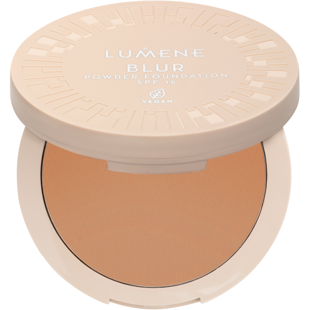 Lumene Blur Longwear Powder Foundation SPF15, 10g, 7, Puuteri
