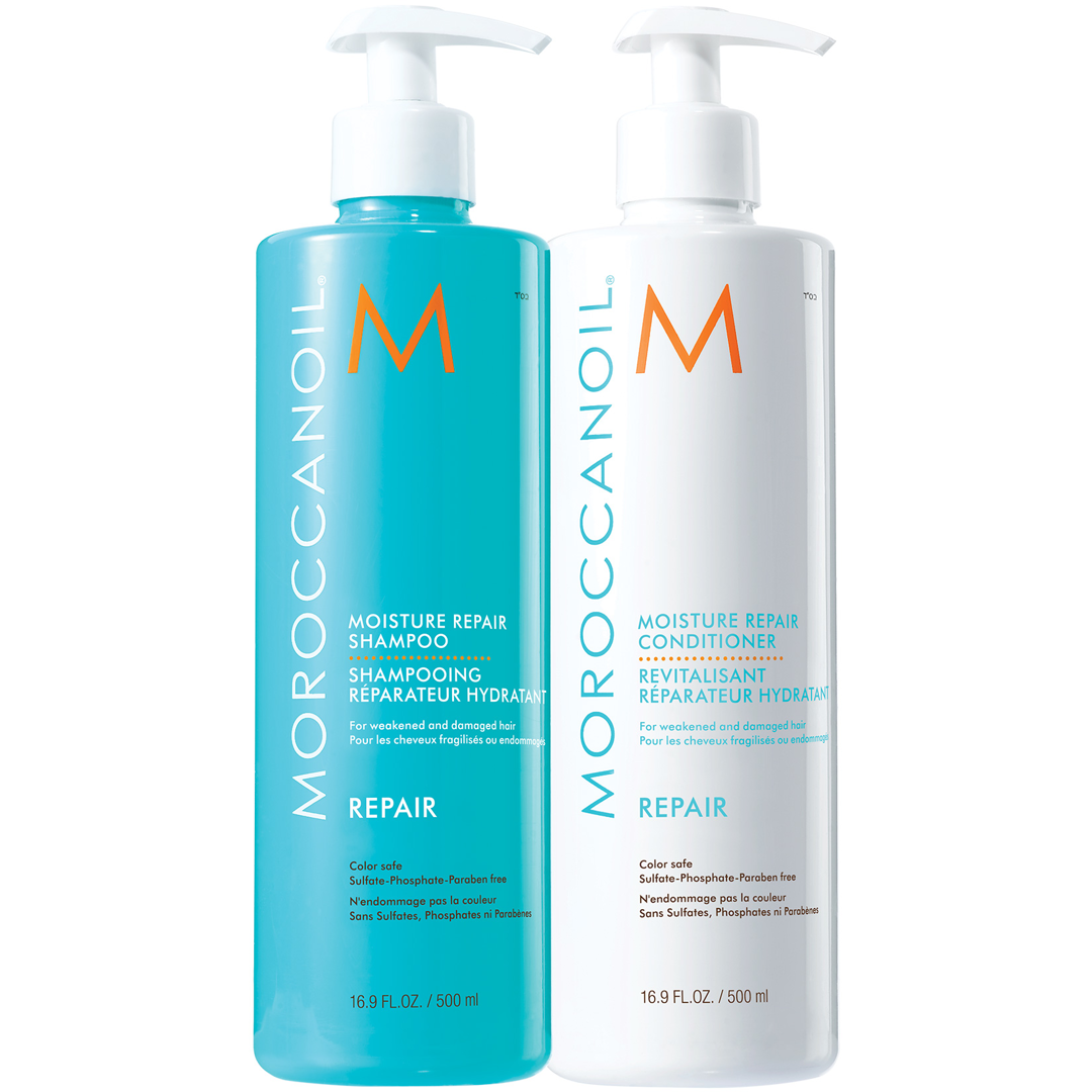 MoroccanOil Moisture Repair DUO Shampoo & Conditioner, 500ml balsam
