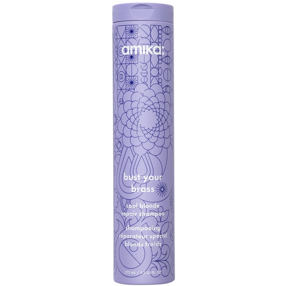 Amika Bust Your Brass Cool Blonde Repair Shampoo, 275ml