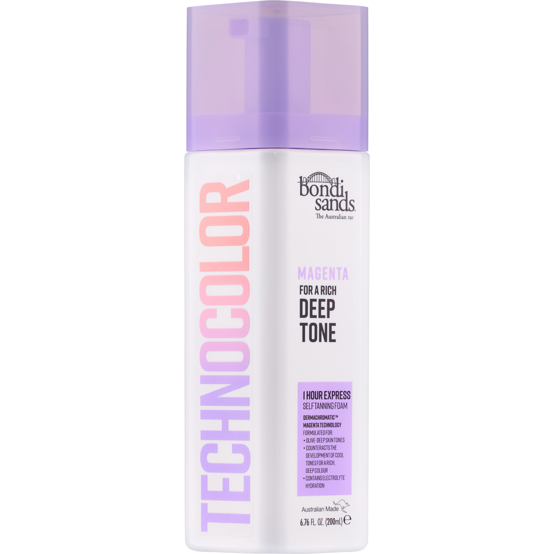 Bondi Sands Technocolor 1h Express Self Tanning Foam, 200ml, Magenta (Deep Tone), Itseruskettavat