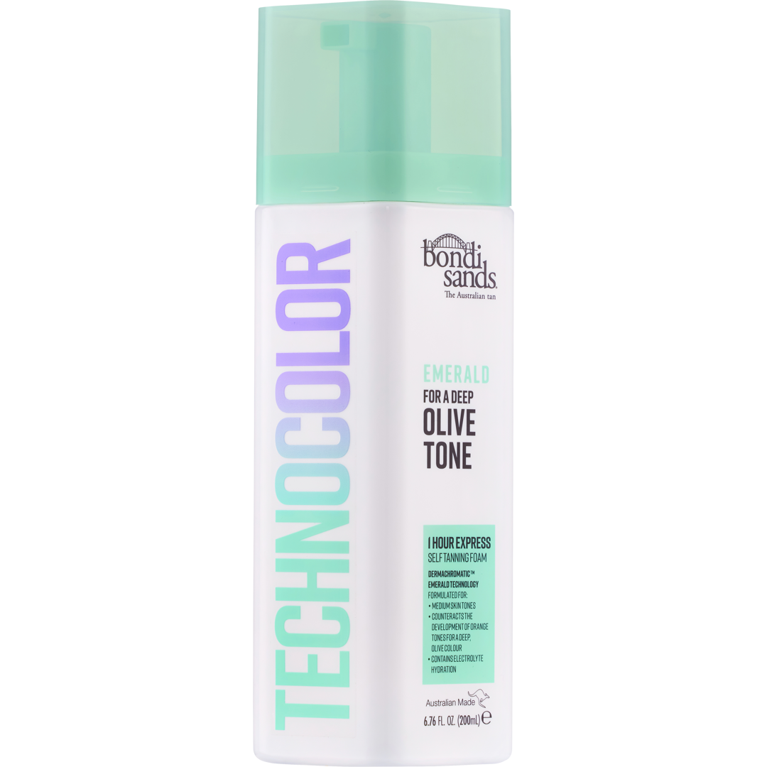 Bondi Sands Technocolor 1h Express Self Tanning Foam, Emerald (Olive Tone)