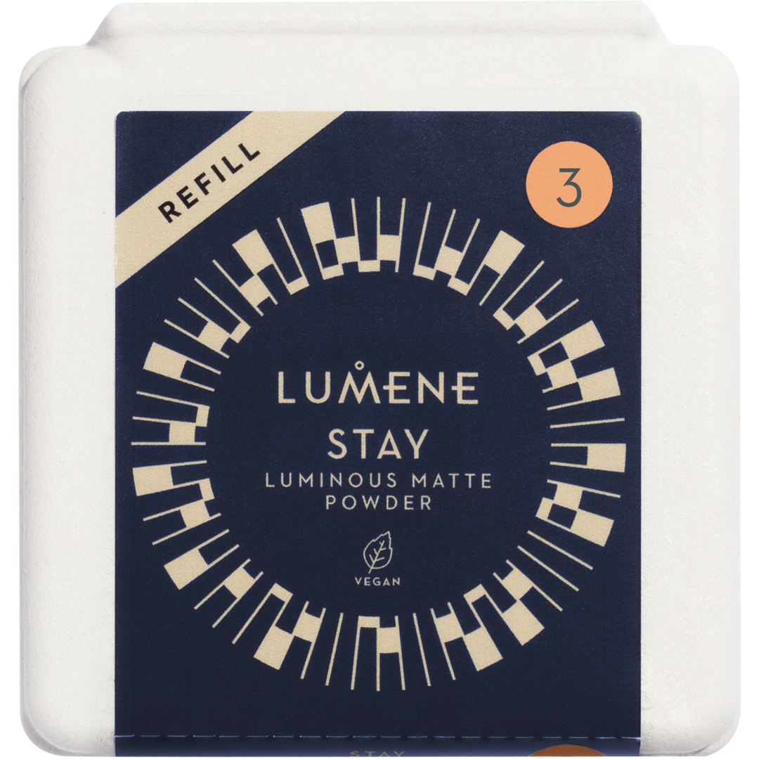 Lumene Stay Luminous Matte Powder Refill, 10g, 3, Puuteri