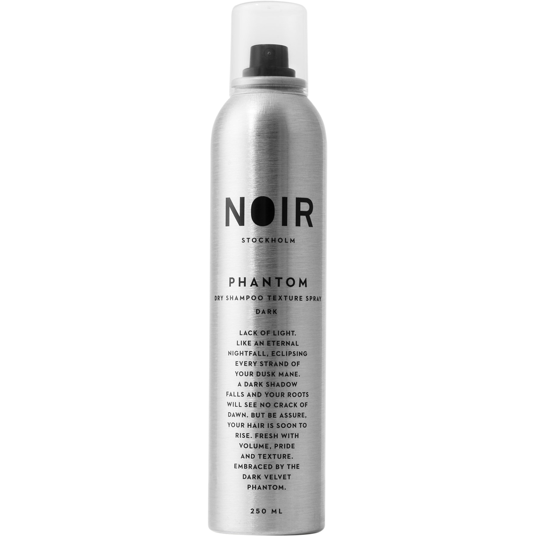 NOIR Stockholm Phantom Dry Shampoo and Texturizing Spray For Dark Hair, 250ml torrschampo