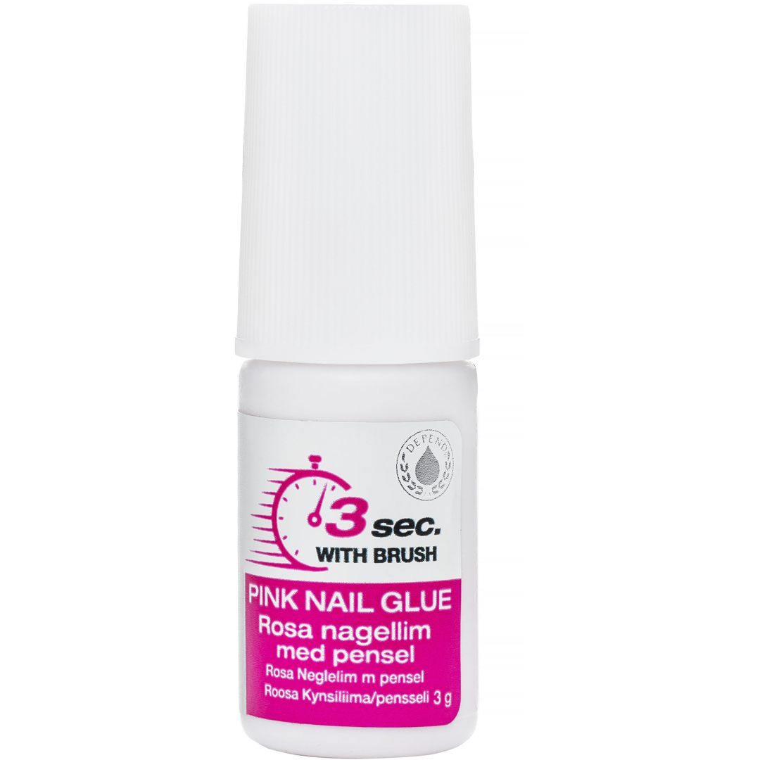 Depend 3 Sec. Pink Nail Glue With Brush