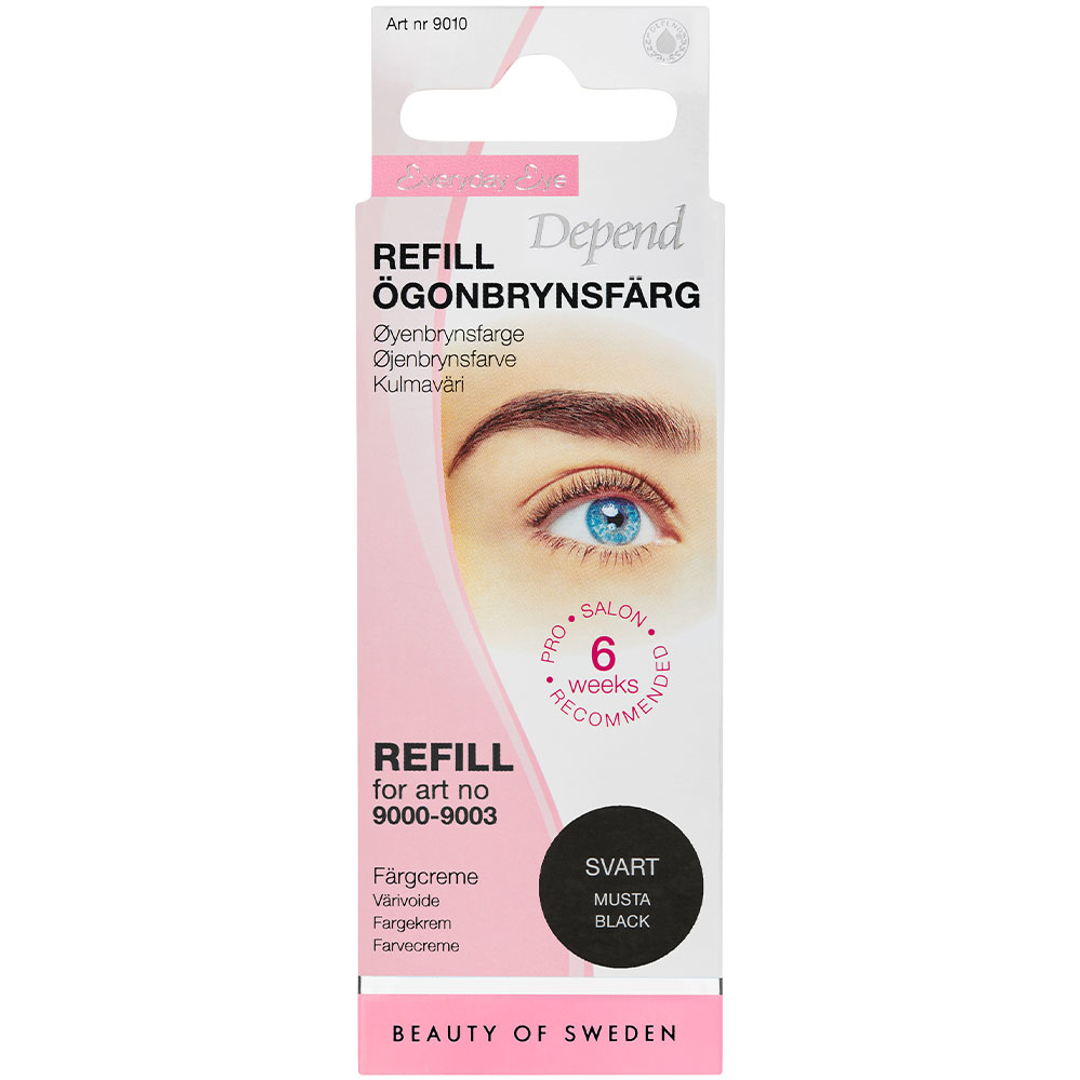 Depend Everyday Eye Eyebrow Colour, Refill, Black