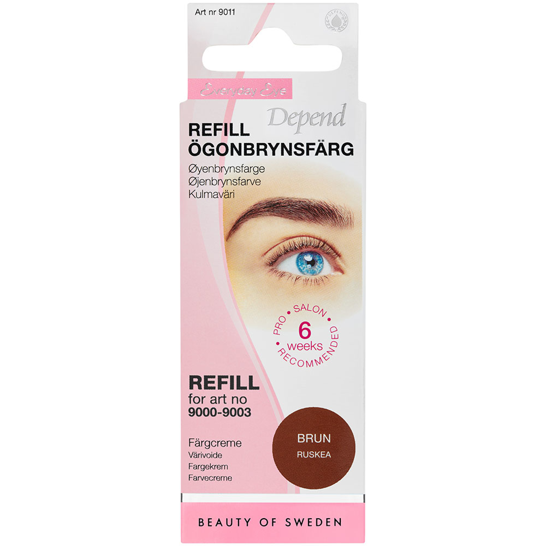 Depend Everyday Eye Eyebrow Colour, Refill, Brown, Kulmaväri
