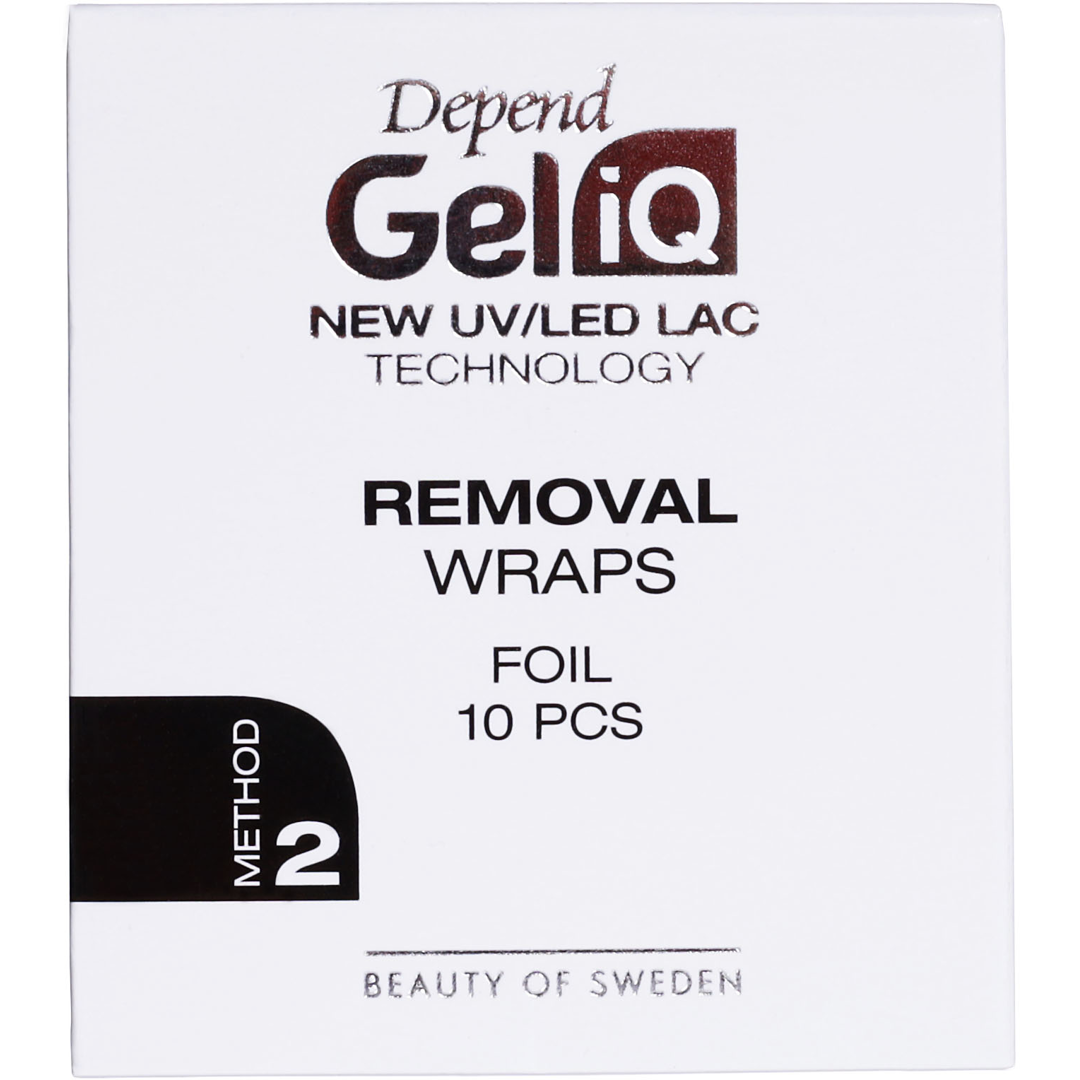 Depend Gel iQ Rem Wraps Foil, 10-Pack