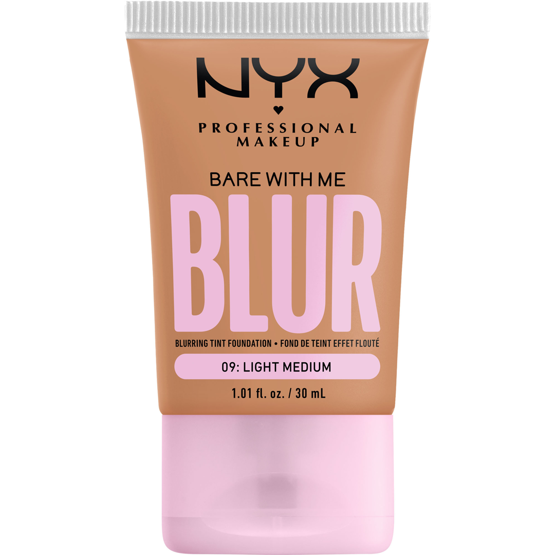 NYX Bare With Me Blur Tint Foundation, 30ml, 09 Light Medium - T foundation