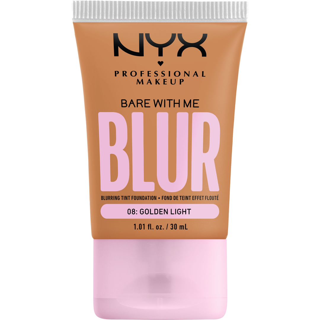 NYX Professional Makeup Bare With Me Blur Tint Foundation, 30ml, 08 Golden Light, Meikkivoide