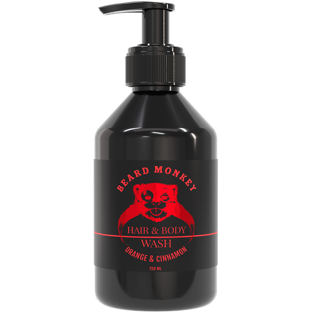 Beard Monkey Hair & Body Orange & Cinnamon, 250ml, Suihkugeeli