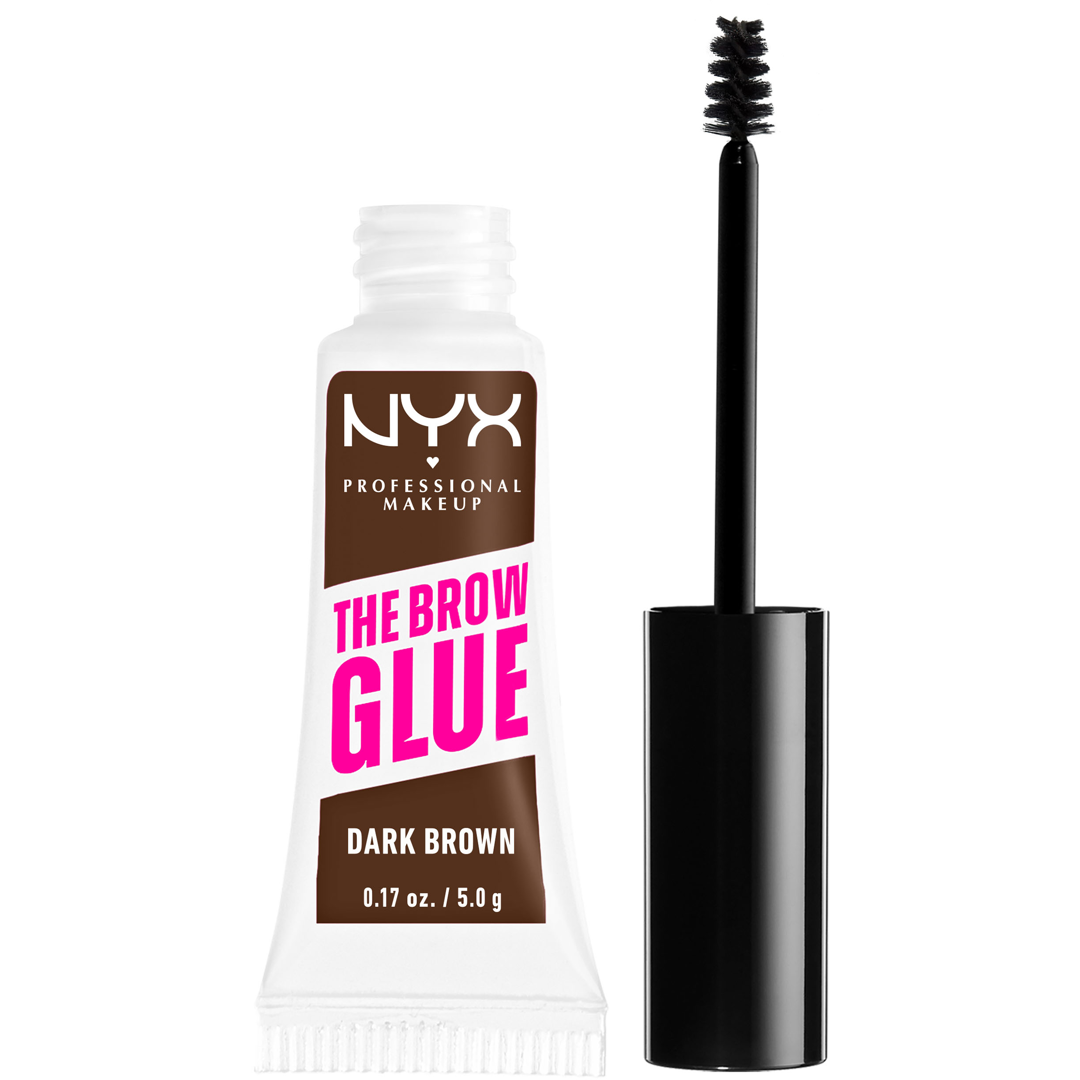 NYX Professional Makeup The Brow Glue Instant Brow Styler, 04 Dark Brown, Kulmageeli