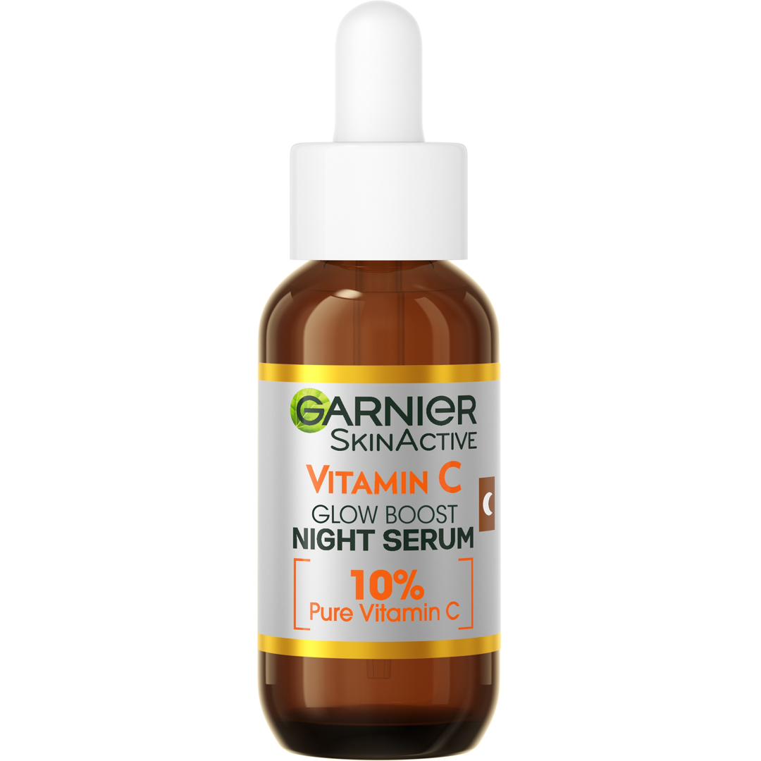 Garnier SkinActive Vitamin C Glow Boost 10% Night Serum, 30ml, Kasvoseerumi