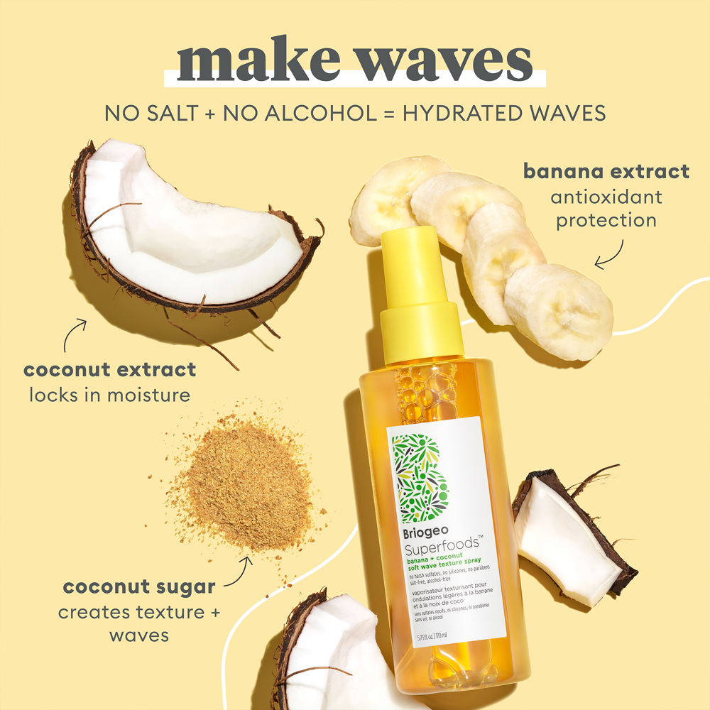 Superfoods™ Banana + Coconut Soft Wave Texture Spray