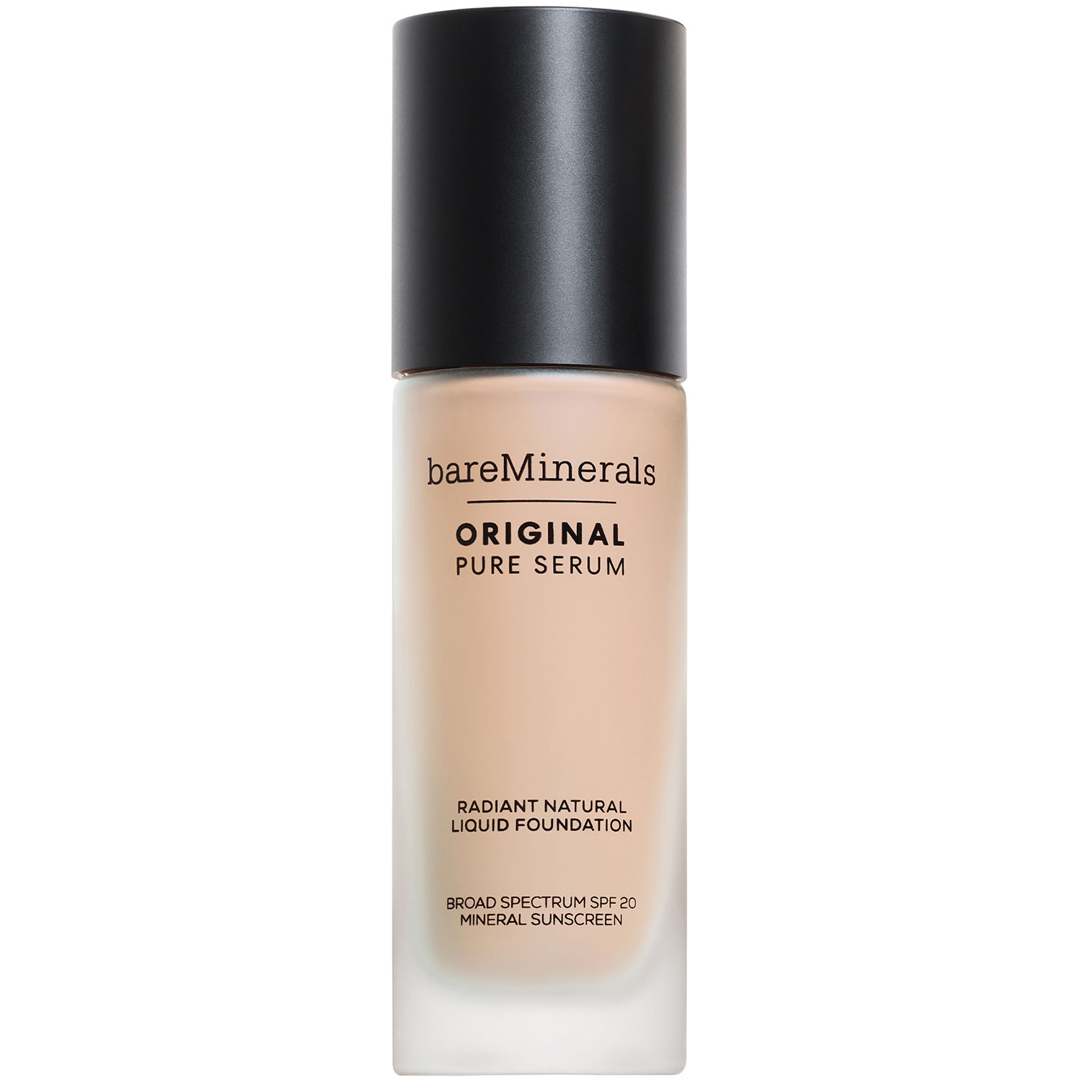 bareMinerals Original Pure Serum Radiant Natural Liquid Foundation Mineral SPF20, 1 Fair Cool foundation