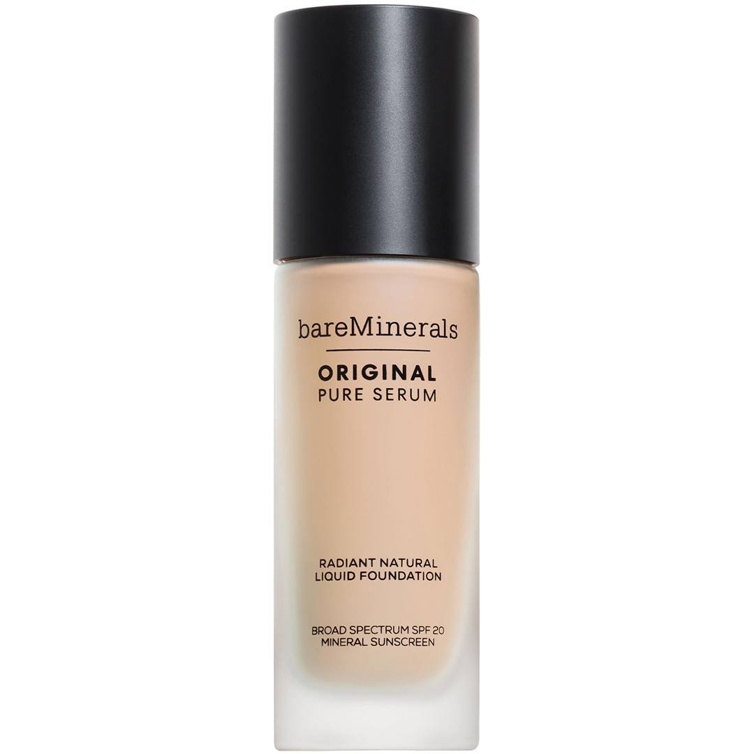 bareMinerals Original Pure Serum Radiant Natural Liquid Foundation Mineral SPF20, 1.5 Fair Cool, Meikkivoide