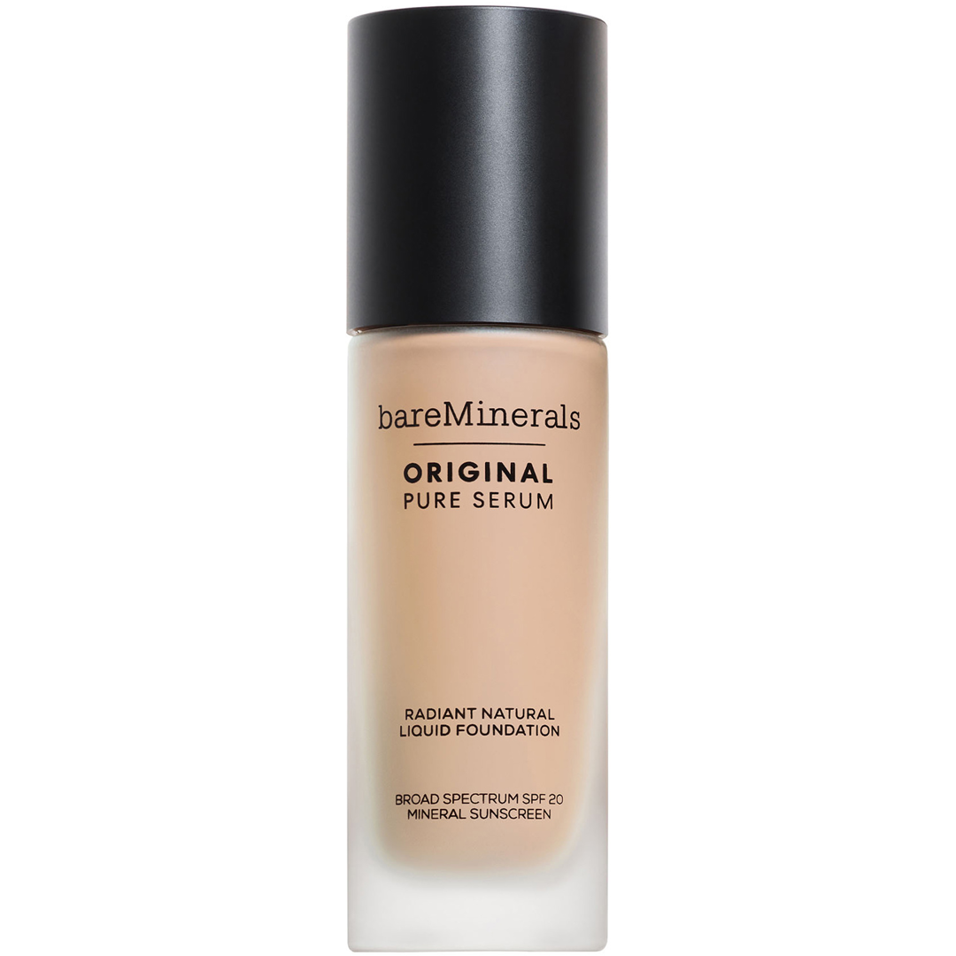 bareMinerals Original Pure Serum Radiant Natural Liquid Foundation Mineral SPF20, 2 Light Cool foundation