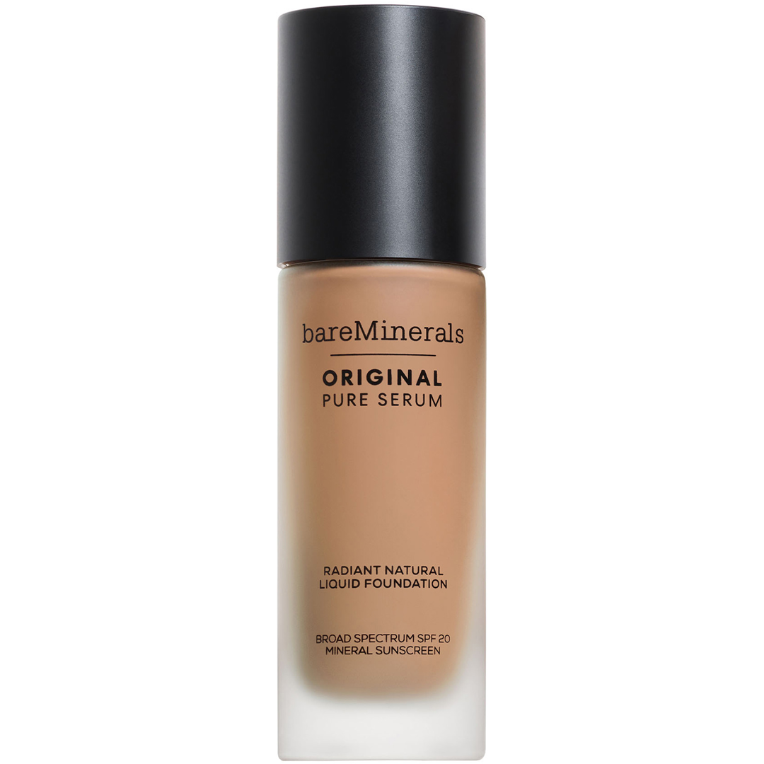 bareMinerals Original Pure Serum Radiant Natural Liquid Foundation Mineral SPF20, 3.5 Medium Cool foundation