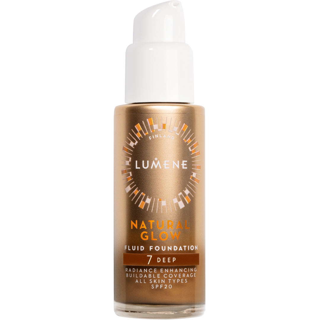 Lumene Natural Glow Fluid Foundation SPF20, 30ml, 7 Deep foundation