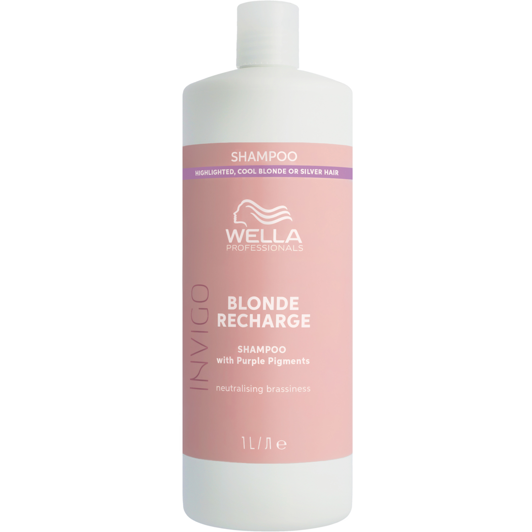 Wella Professionals Invigo Blonde Recharge Cool Blonde Shampoo, 1000ml silverschampo