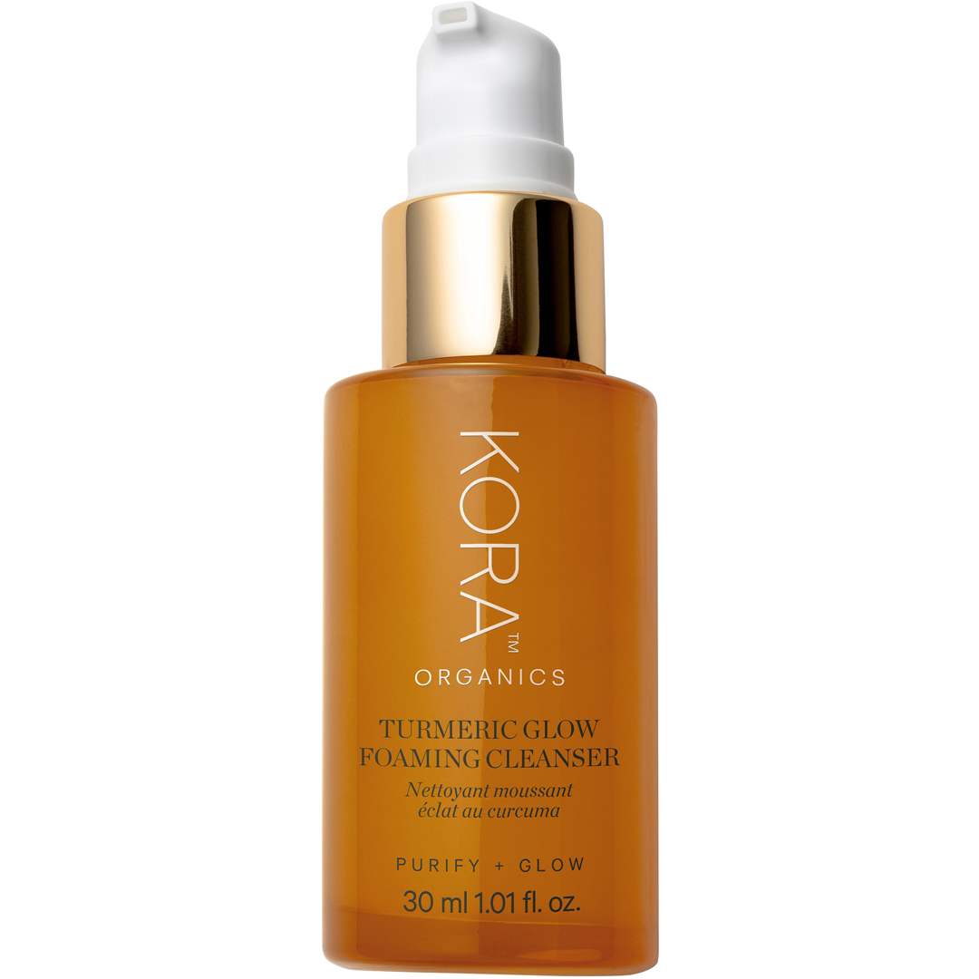 KORA Organics Turmeric Glow Foaming Cleanser, 30ml cleanser