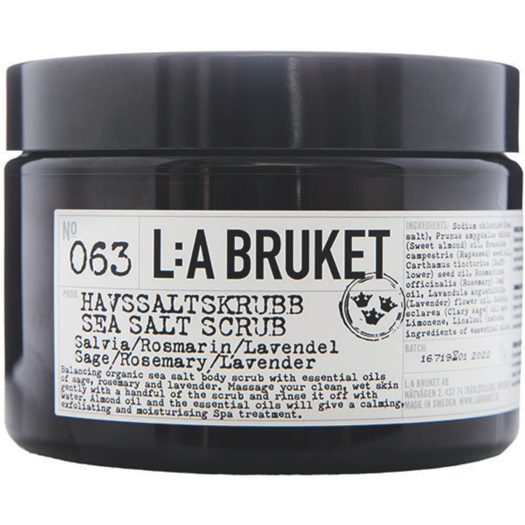 L:a Bruket 063 Sea Salt Scrub Sage/Rosemary/Lavender, 420g