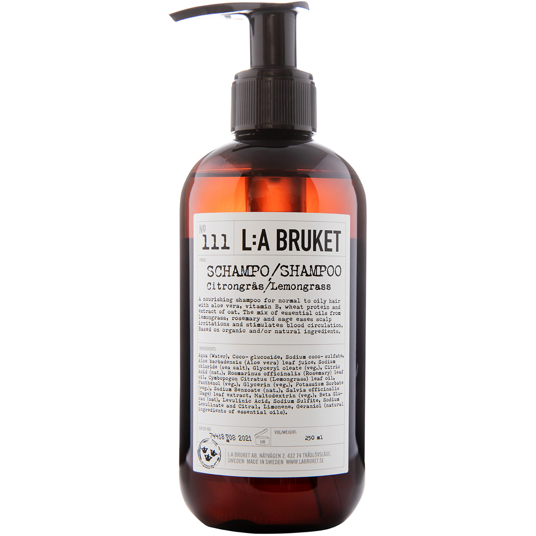 L:a Bruket 111 Shampoo, Lemongrass, 240ml