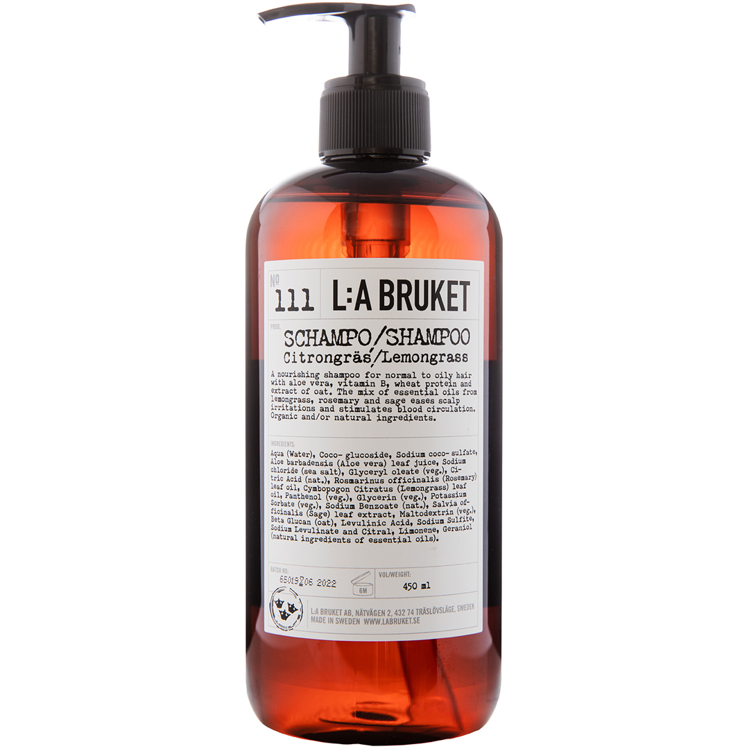L:a Bruket 111 Shampoo, Lemongrass, 450ml
